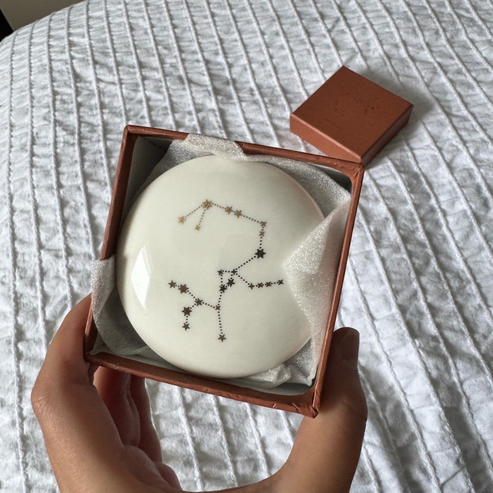 Fringe Studio White and Gold Constellation Trinket Dish